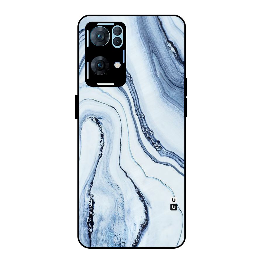 Marble Awesome Metal Back Case for Oppo Reno7 Pro 5G