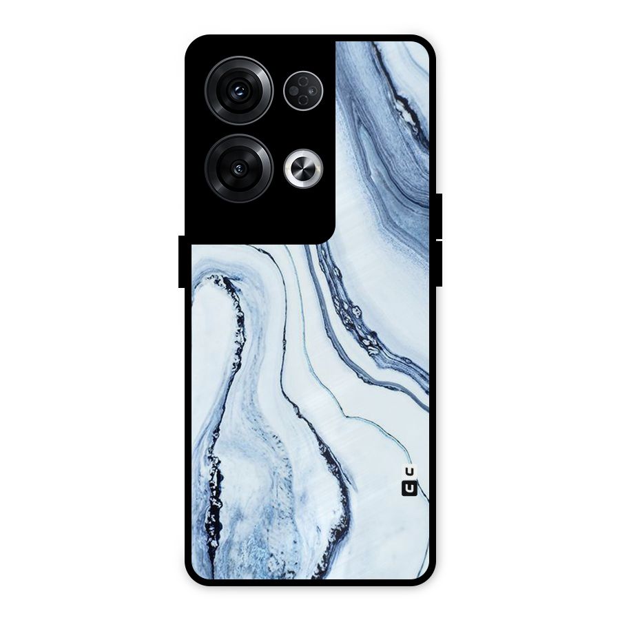 Marble Awesome Metal Back Case for Oppo Reno8 Pro 5G