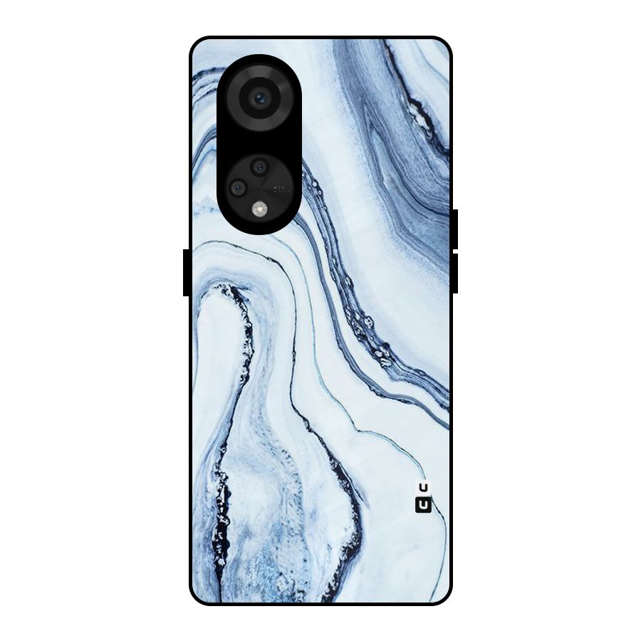 Marble Awesome Metal Back Case for Reno8 T 5G