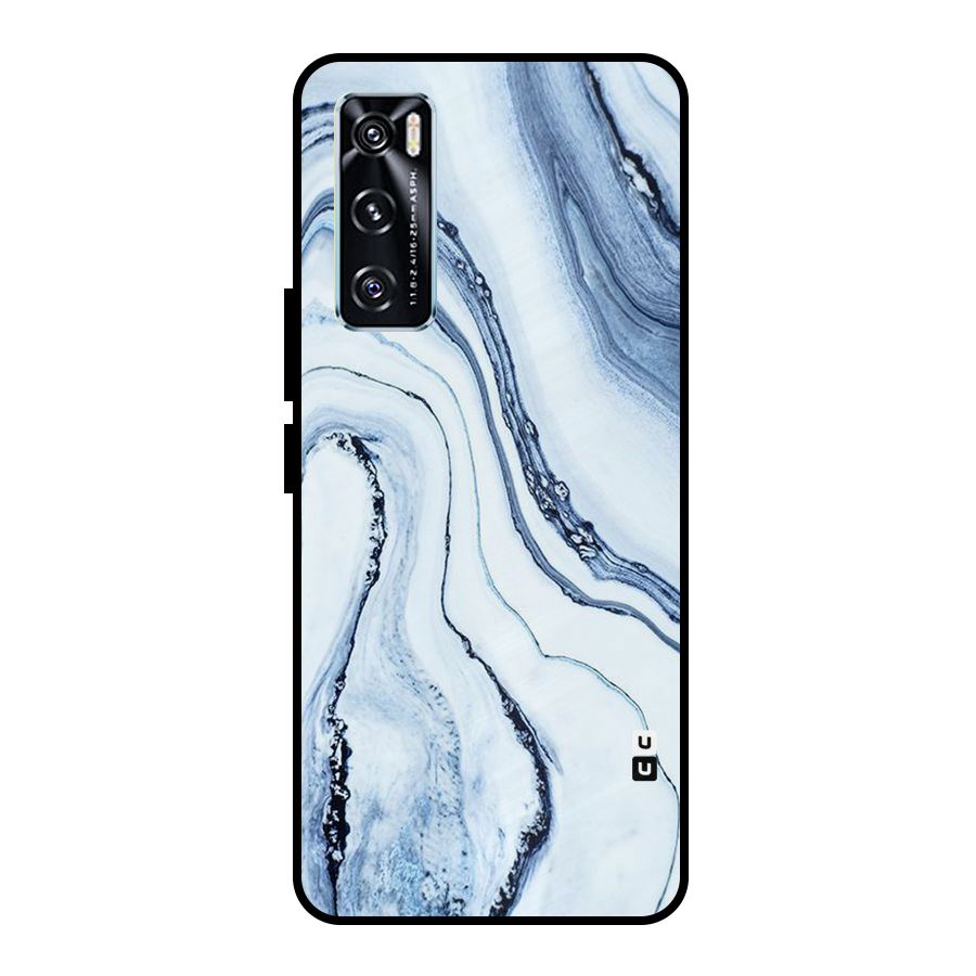 Marble Awesome Metal Back Case for Vivo V20 SE