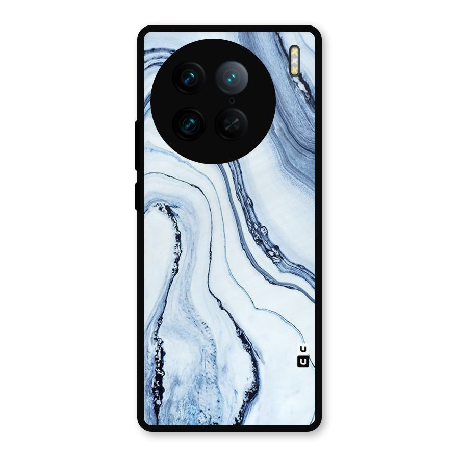 Marble Awesome Metal Back Case for Vivo X90 Pro