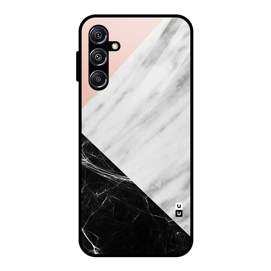 Marble Cuts Glass Back Case for Galaxy M34 5G
