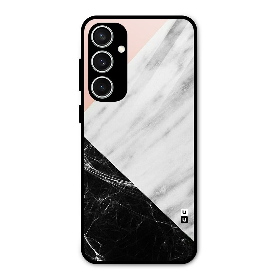 Marble Cuts Glass Back Case for Galaxy S23 FE