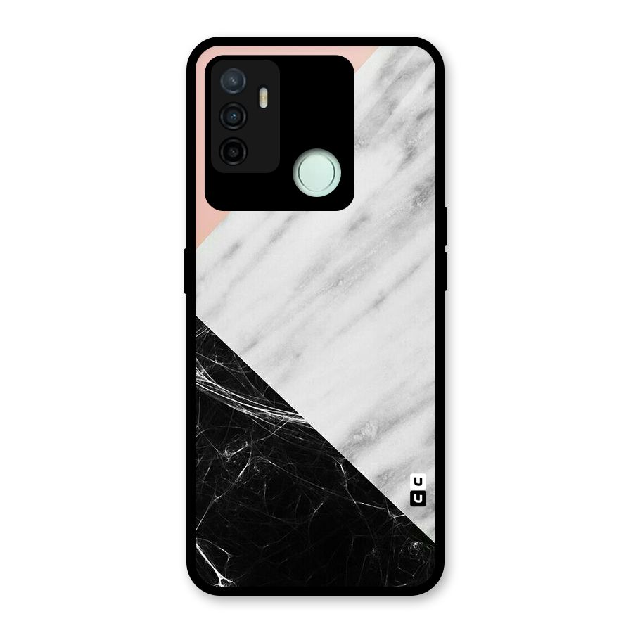Marble Cuts Glass Back Case for Oppo A53