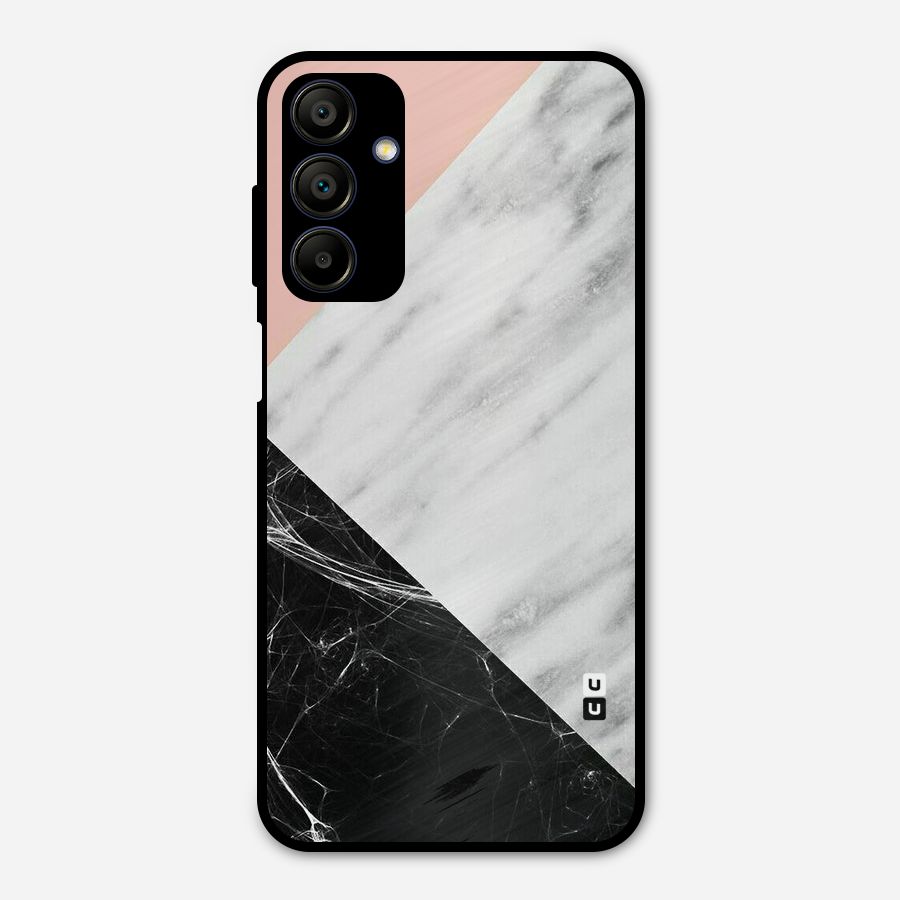 Marble Cuts Metal Back Case for Galaxy A15 5G