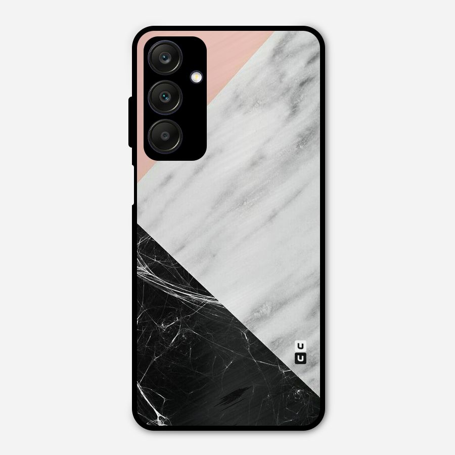 Marble Cuts Metal Back Case for Galaxy A25 5G
