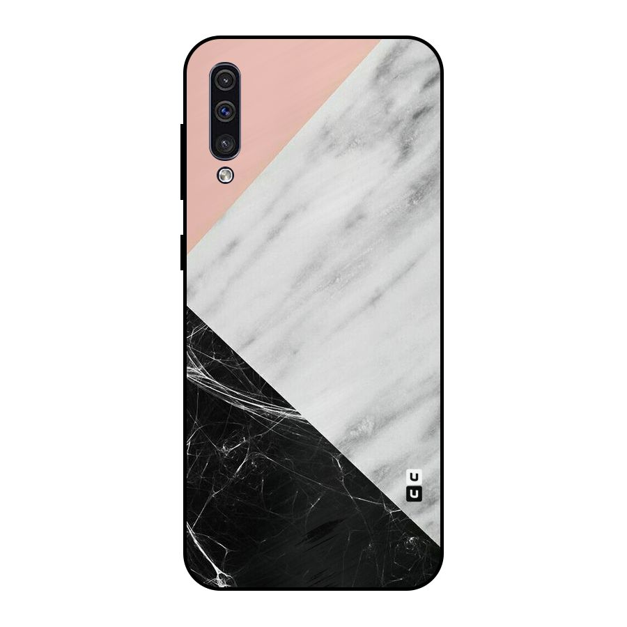 Marble Cuts Metal Back Case for Galaxy A30s