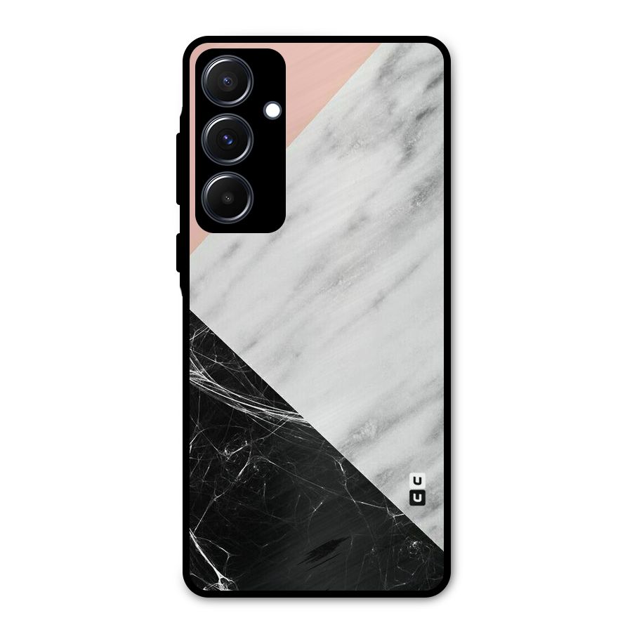 Marble Cuts Metal Back Case for Galaxy A55
