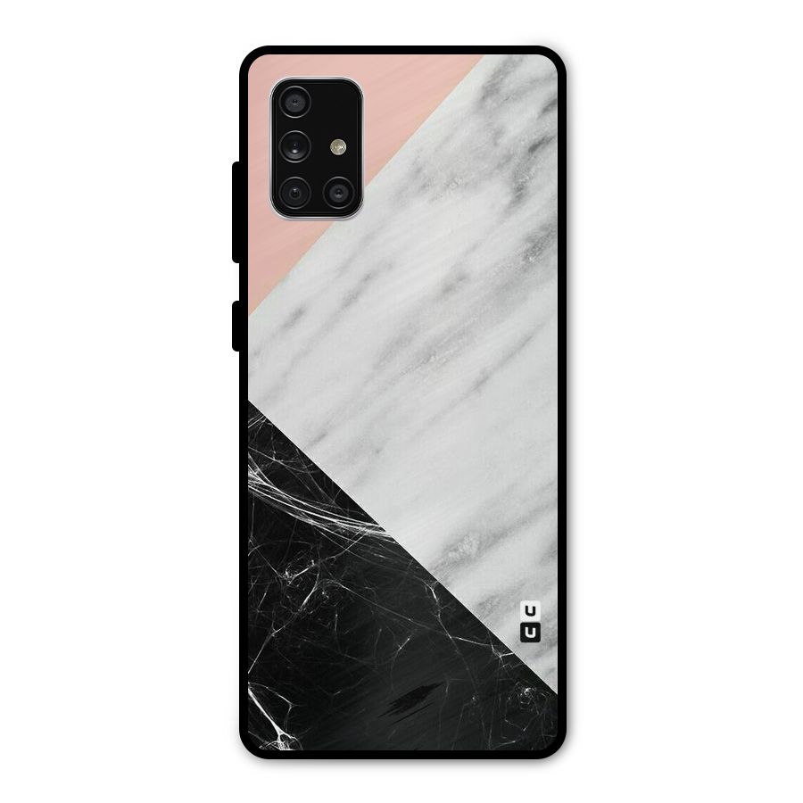 Marble Cuts Metal Back Case for Galaxy A71