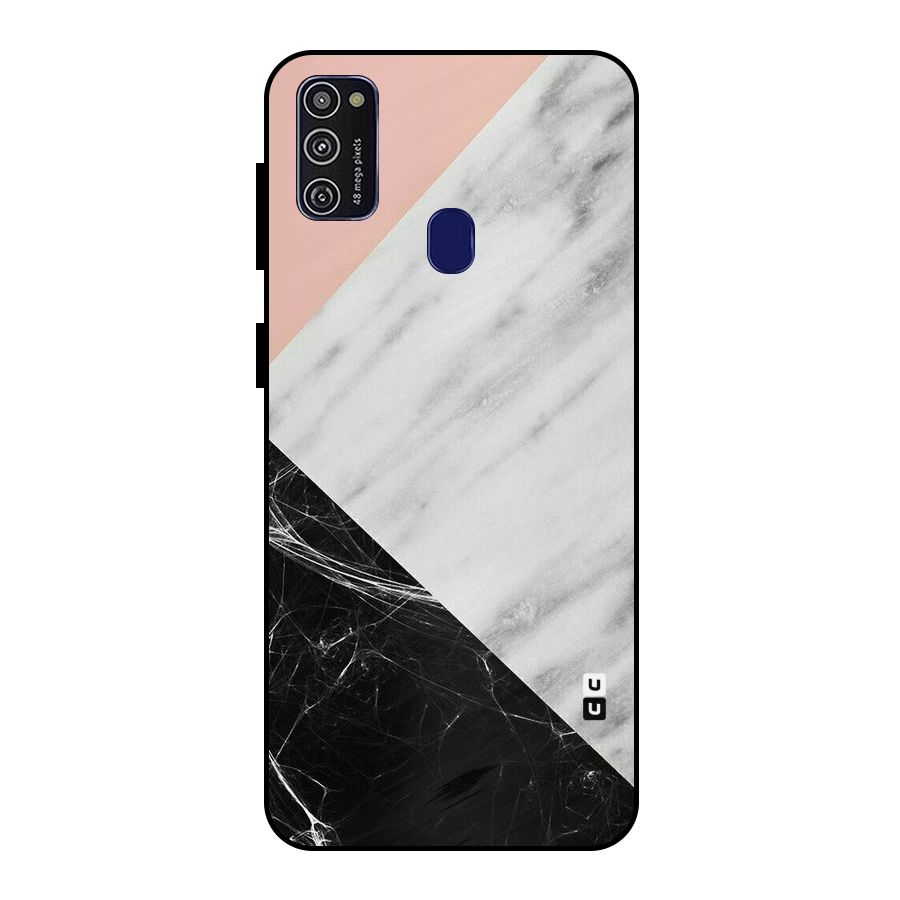 Marble Cuts Metal Back Case for Galaxy M30s