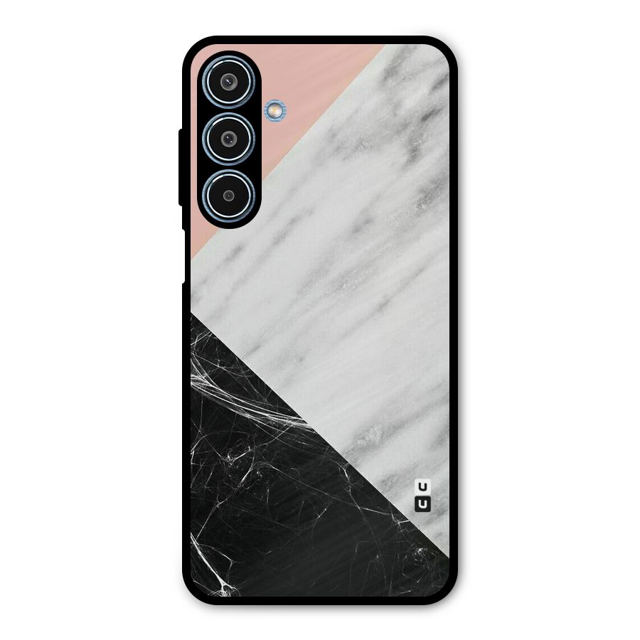 Marble Cuts Metal Back Case for Galaxy M35
