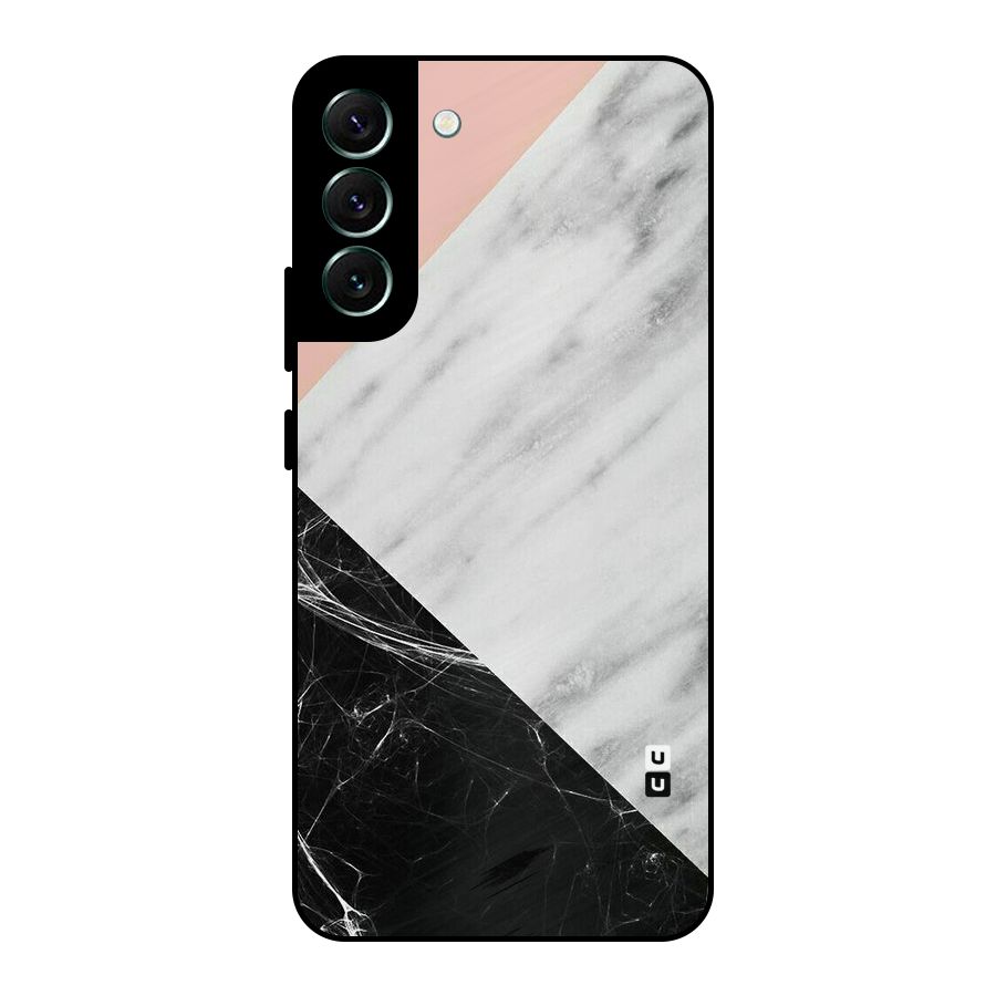 Marble Cuts Metal Back Case for Galaxy S22 Plus 5G