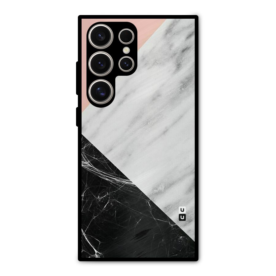 Marble Cuts Metal Back Case for Galaxy S24 Ultra