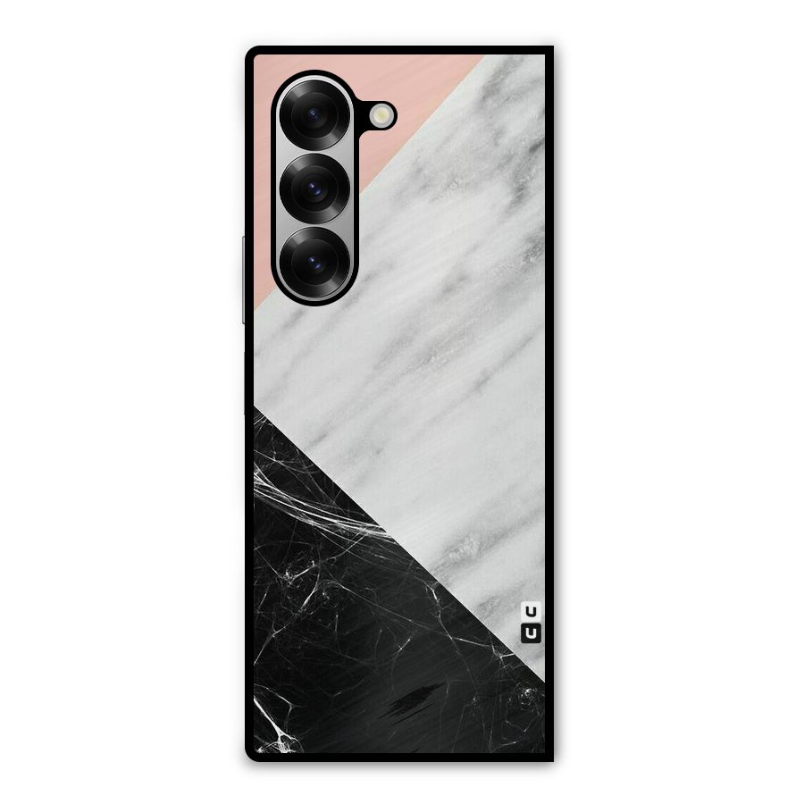 Marble Cuts Metal Back Case for Galaxy Z Fold6