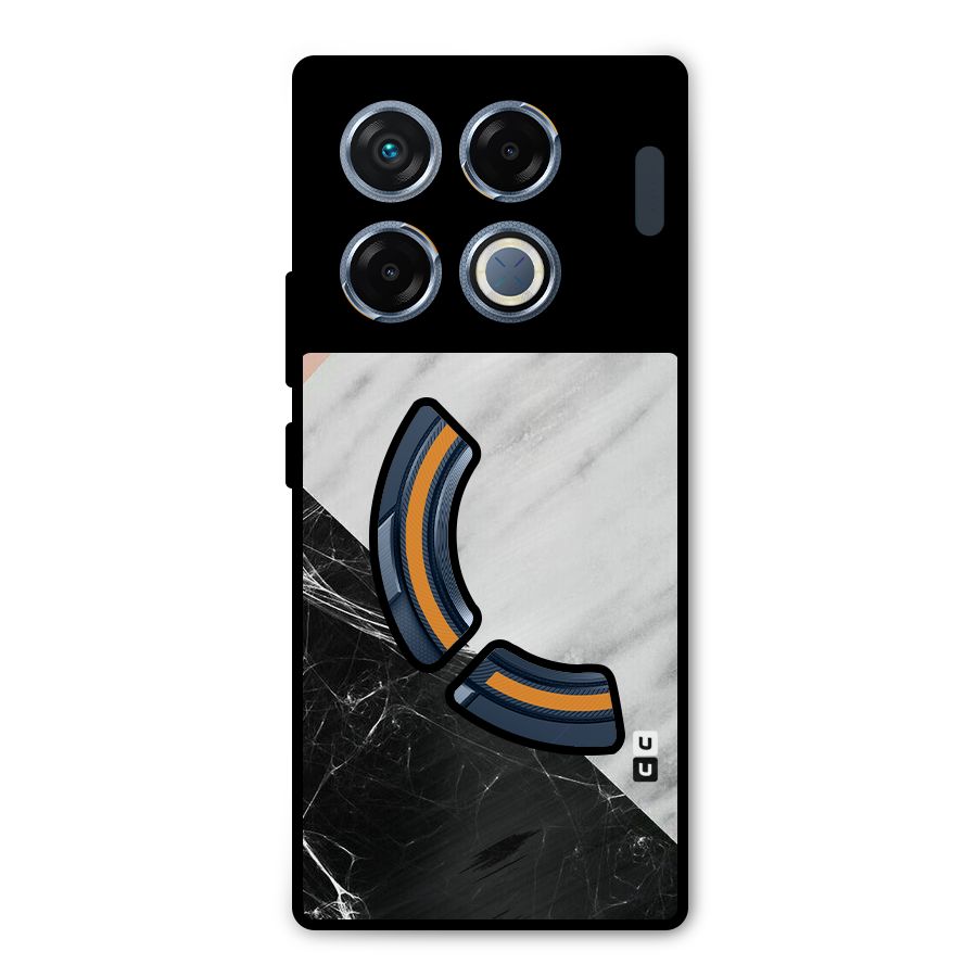 Marble Cuts Metal Back Case for Infinix GT 20 Pro