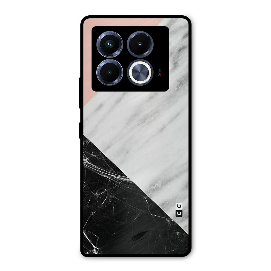 Marble Cuts Metal Back Case for Infinix Note 40 5G