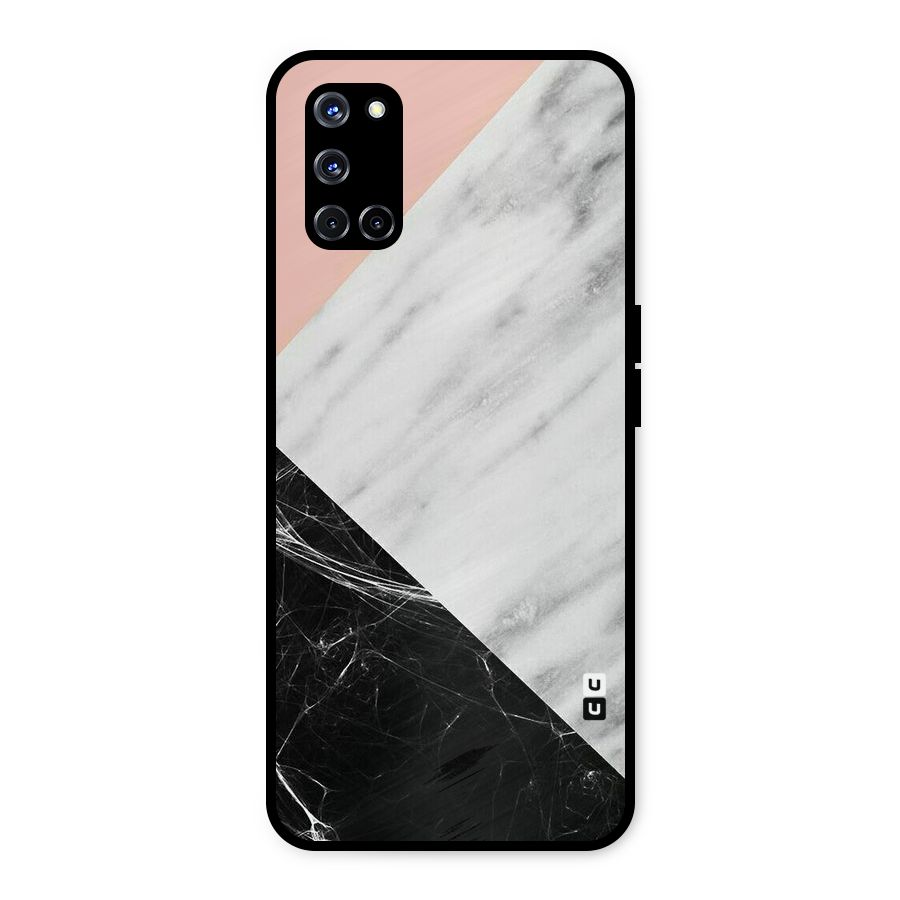 Marble Cuts Metal Back Case for Oppo A52