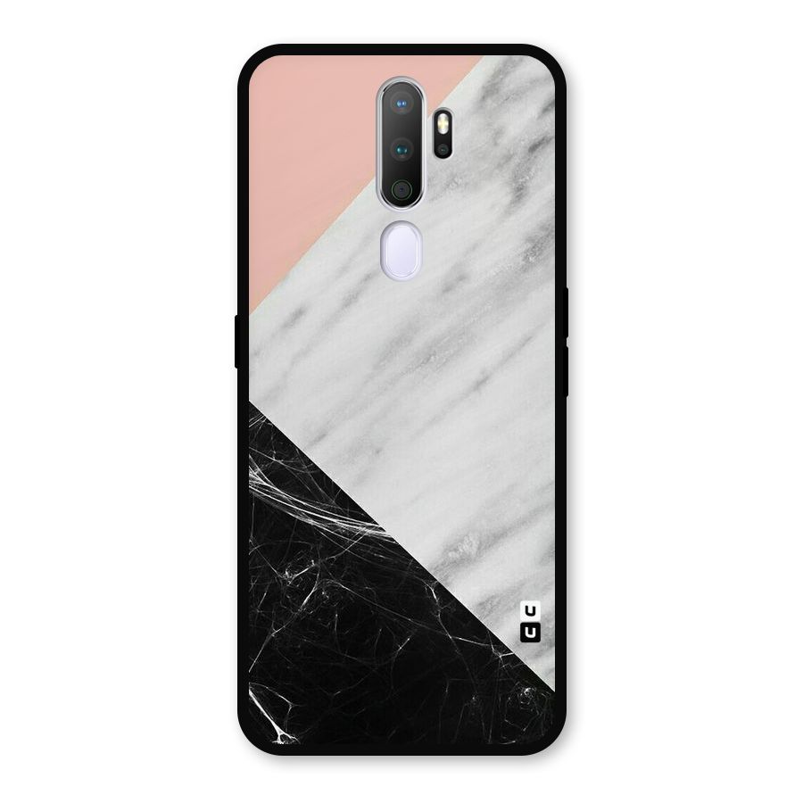 Marble Cuts Metal Back Case for Oppo A5 (2020)