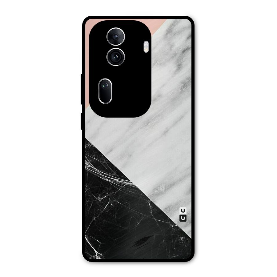 Marble Cuts Metal Back Case for Oppo Reno11 Pro 5G