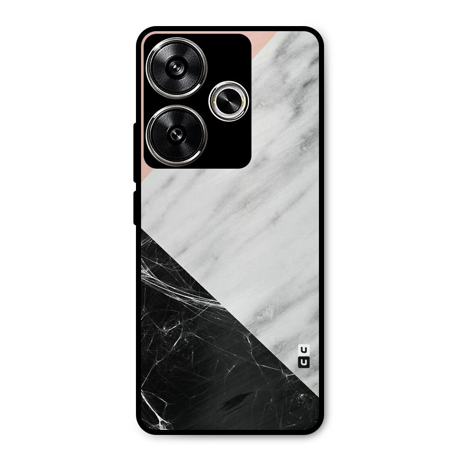 Marble Cuts Metal Back Case for Poco F6