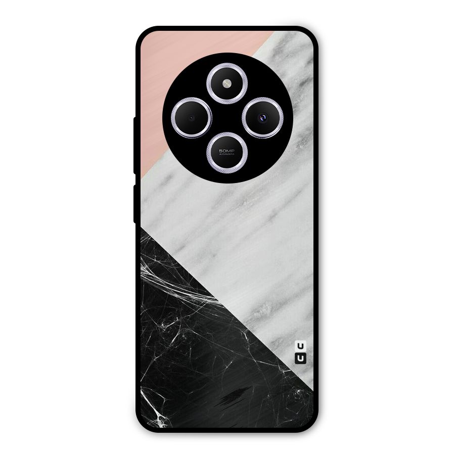 Marble Cuts Metal Back Case for Poco M7