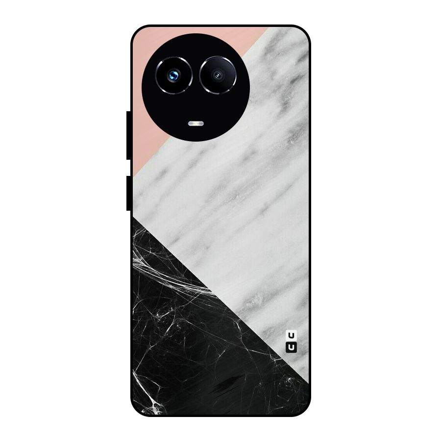 Marble Cuts Metal Back Case for Realme 11X