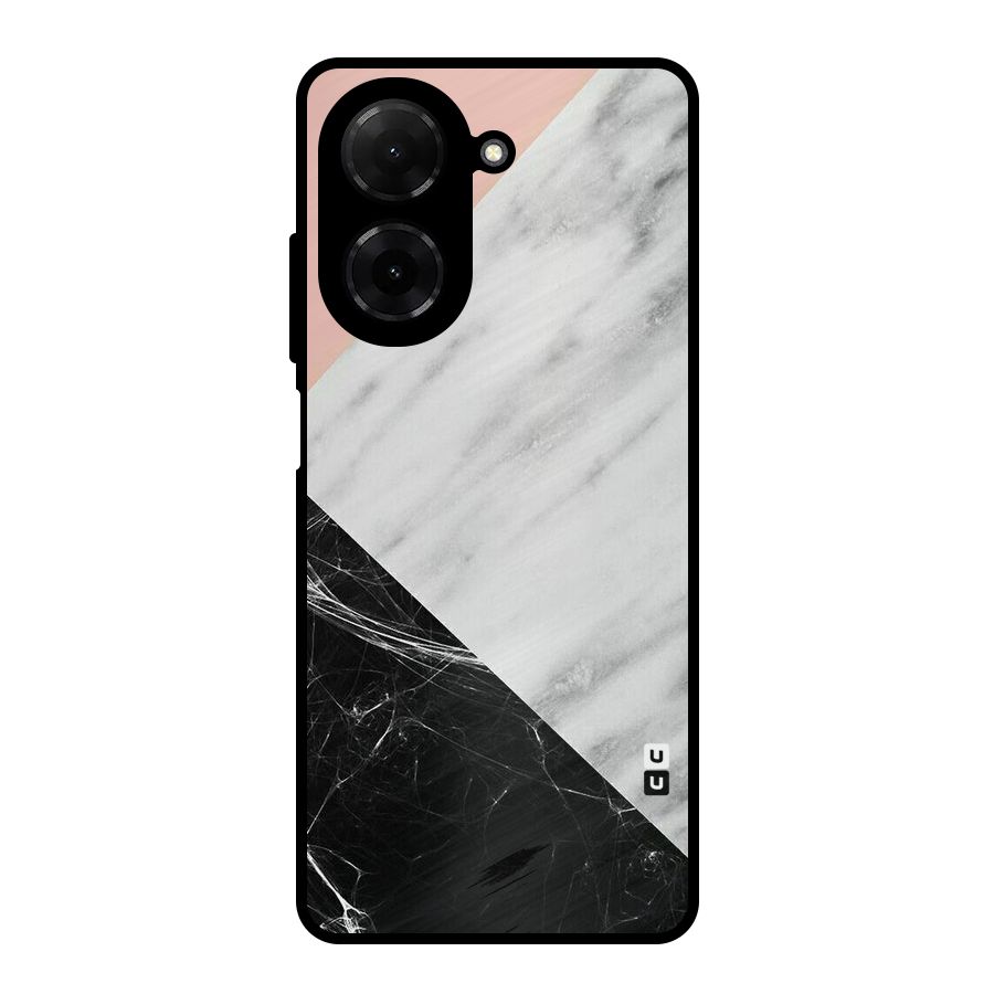 Marble Cuts Metal Back Case for Redmi A5 4G