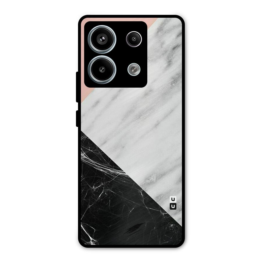 Marble Cuts Metal Back Case for Redmi Note 13 Pro 5G