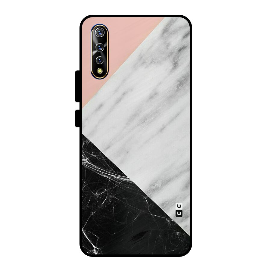 Marble Cuts Metal Back Case for Vivo S1