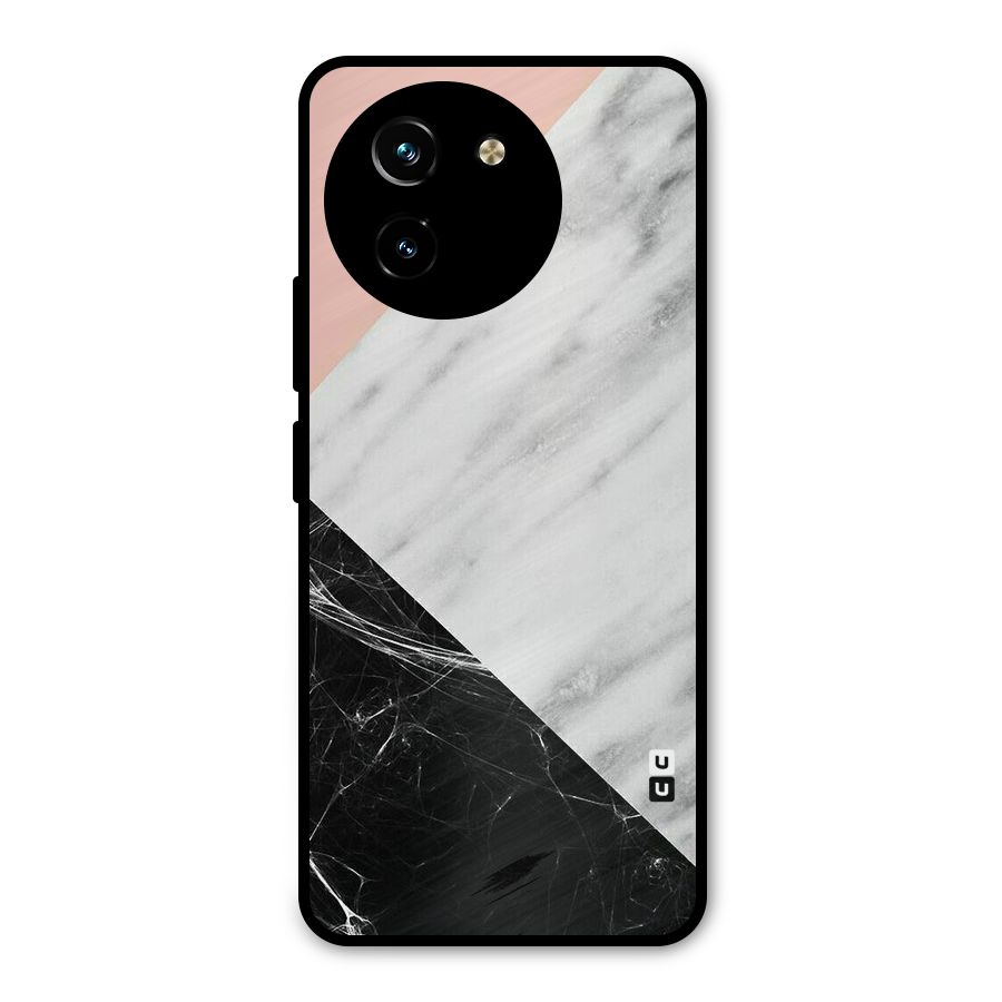 Marble Cuts Metal Back Case for Vivo T3x