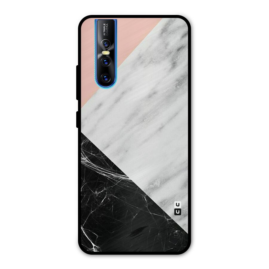 Marble Cuts Metal Back Case for Vivo V15 Pro