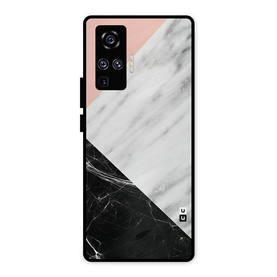 Marble Cuts Metal Back Case for Vivo X50 Pro