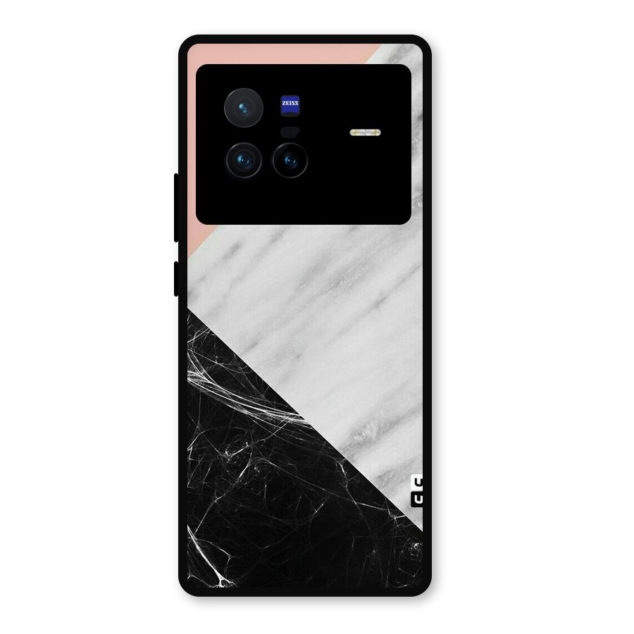Marble Cuts Metal Back Case for Vivo X80