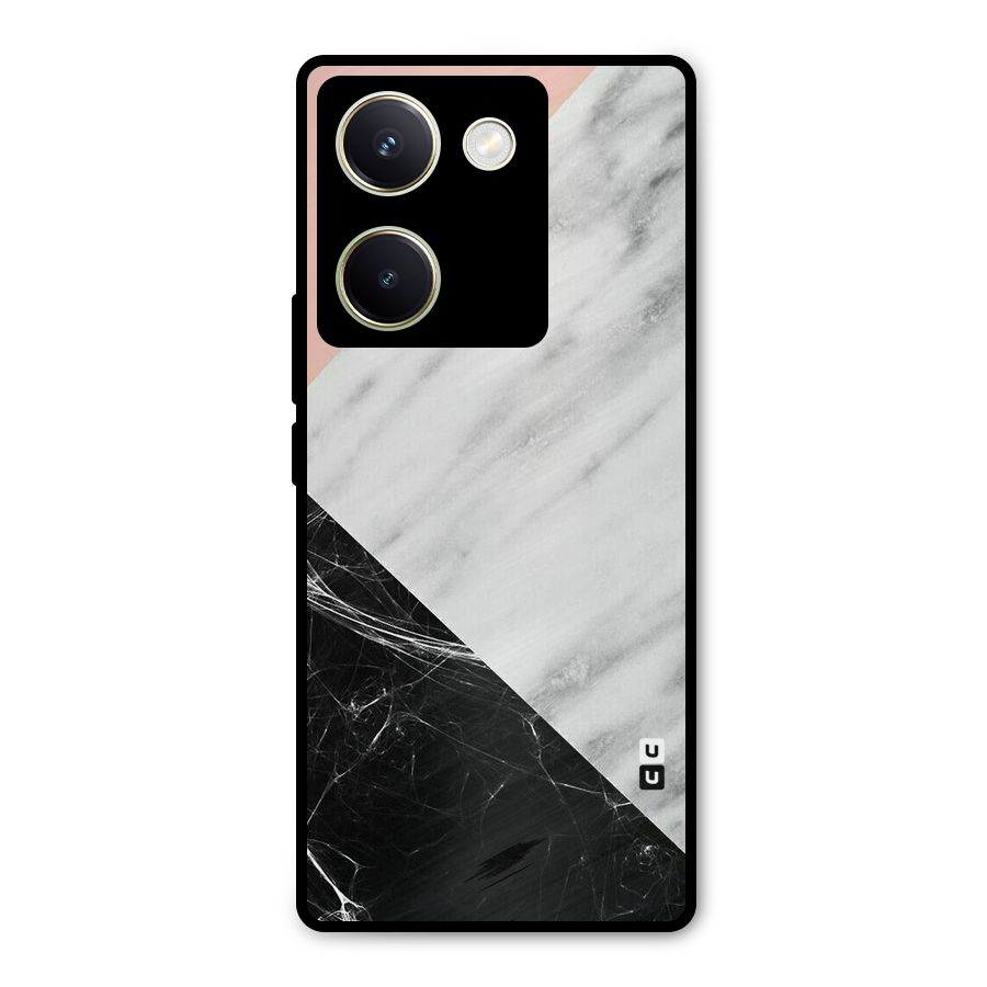 Marble Cuts Metal Back Case for Vivo Y200 Pro