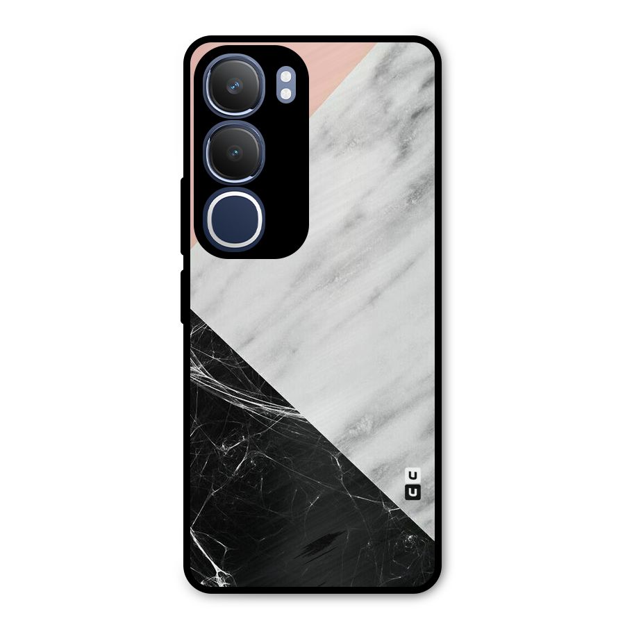 Marble Cuts Metal Back Case for Vivo Y29