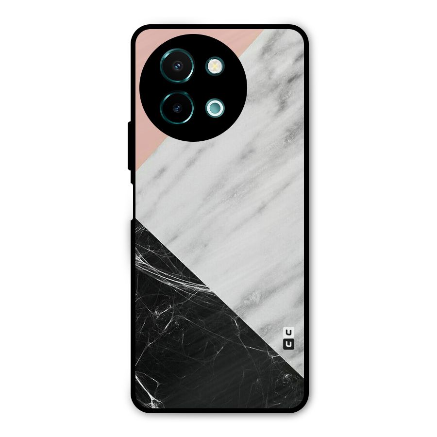 Marble Cuts Metal Back Case for Vivo Y58