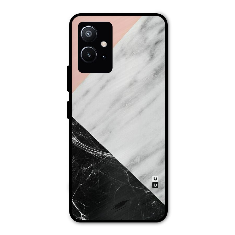 Marble Cuts Metal Back Case for Vivo Y75 5G