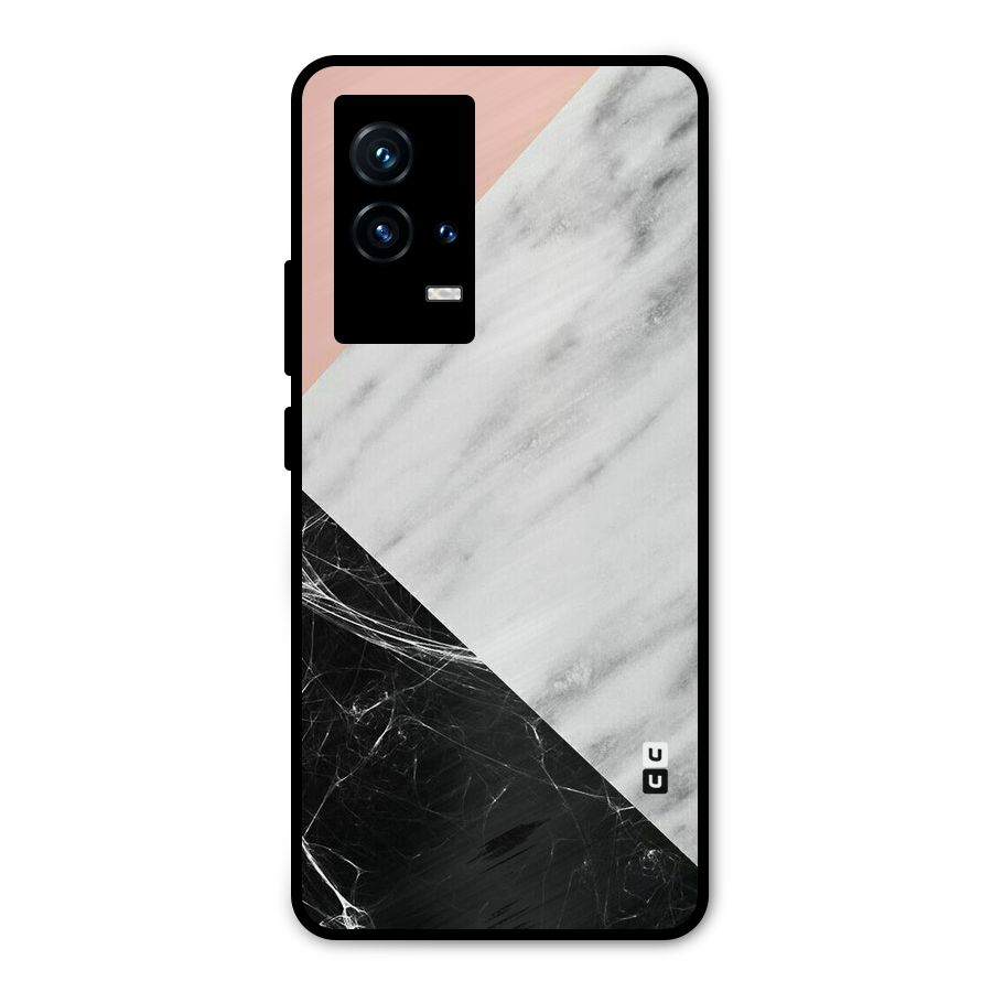 Marble Cuts Metal Back Case for iQOO 9 5G