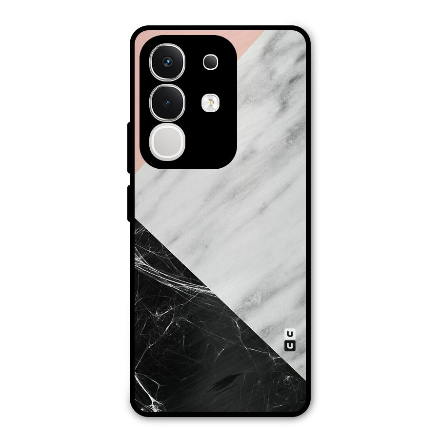 Marble Cuts Metal Back Case for iQOO Z10x