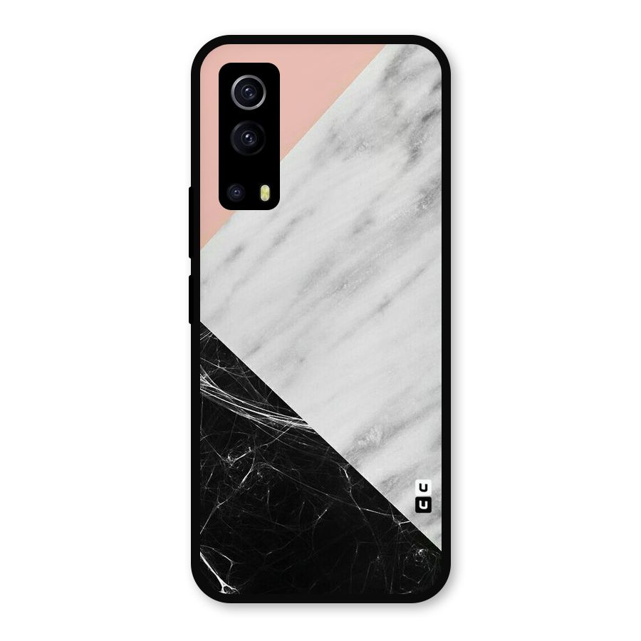 Marble Cuts Metal Back Case for iQOO Z3