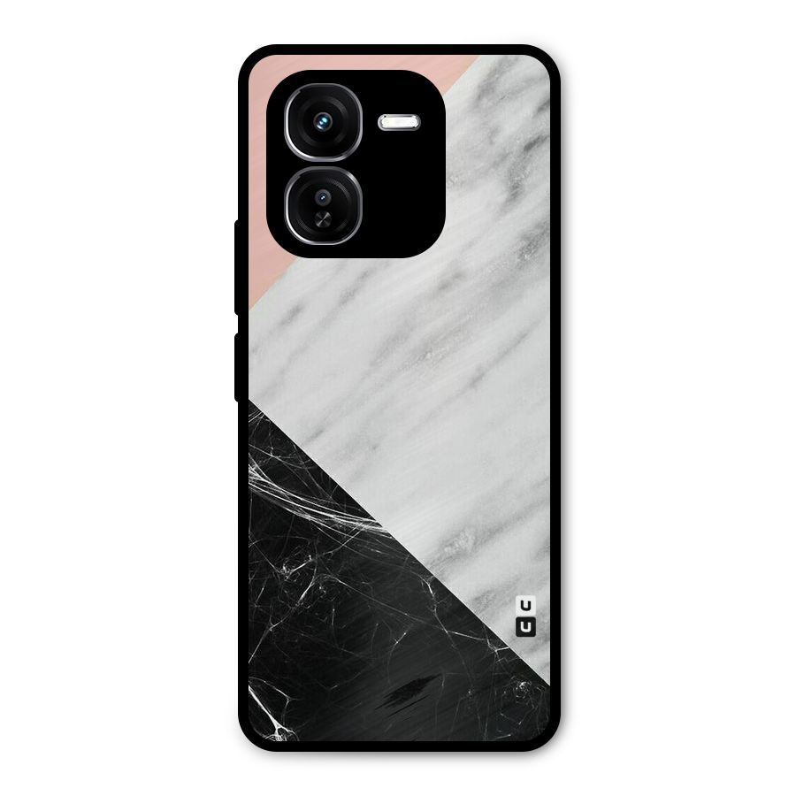Marble Cuts Metal Back Case for iQOO Z9x