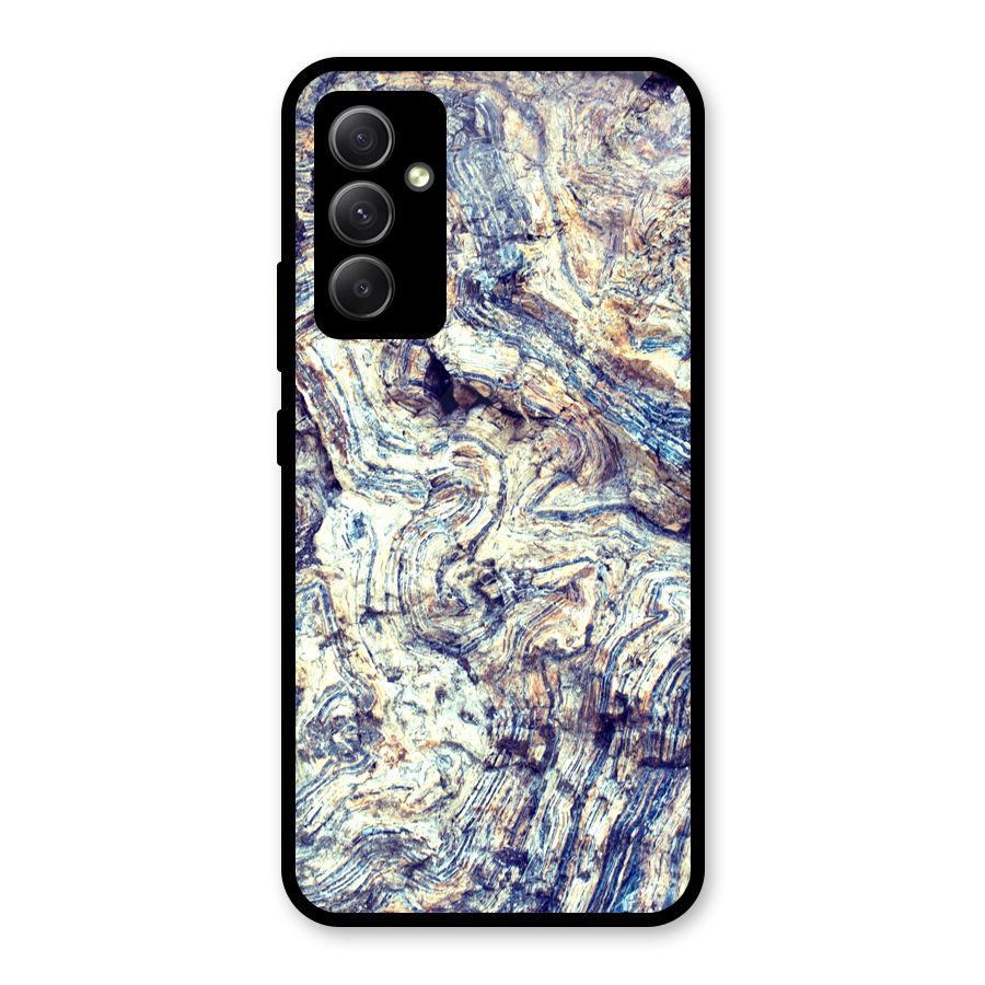 Marble Pattern Glass Back Case for Galaxy A34