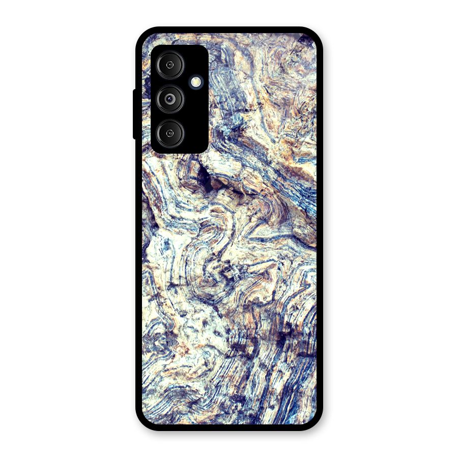 Marble Pattern Glass Back Case for Galaxy M14 5G