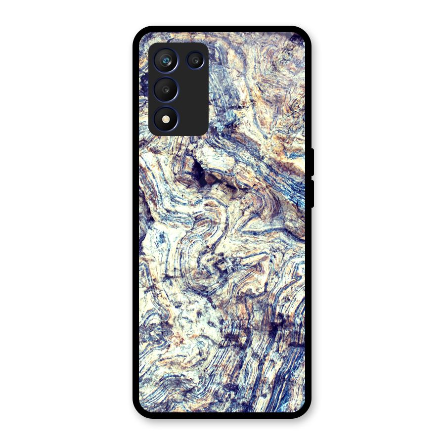 Marble Pattern Glass Back Case for Realme 9 5G Speed