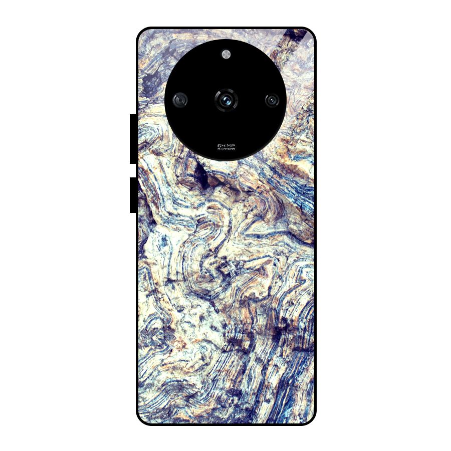 Marble Pattern Glass Back Case for Realme Narzo 60 5G