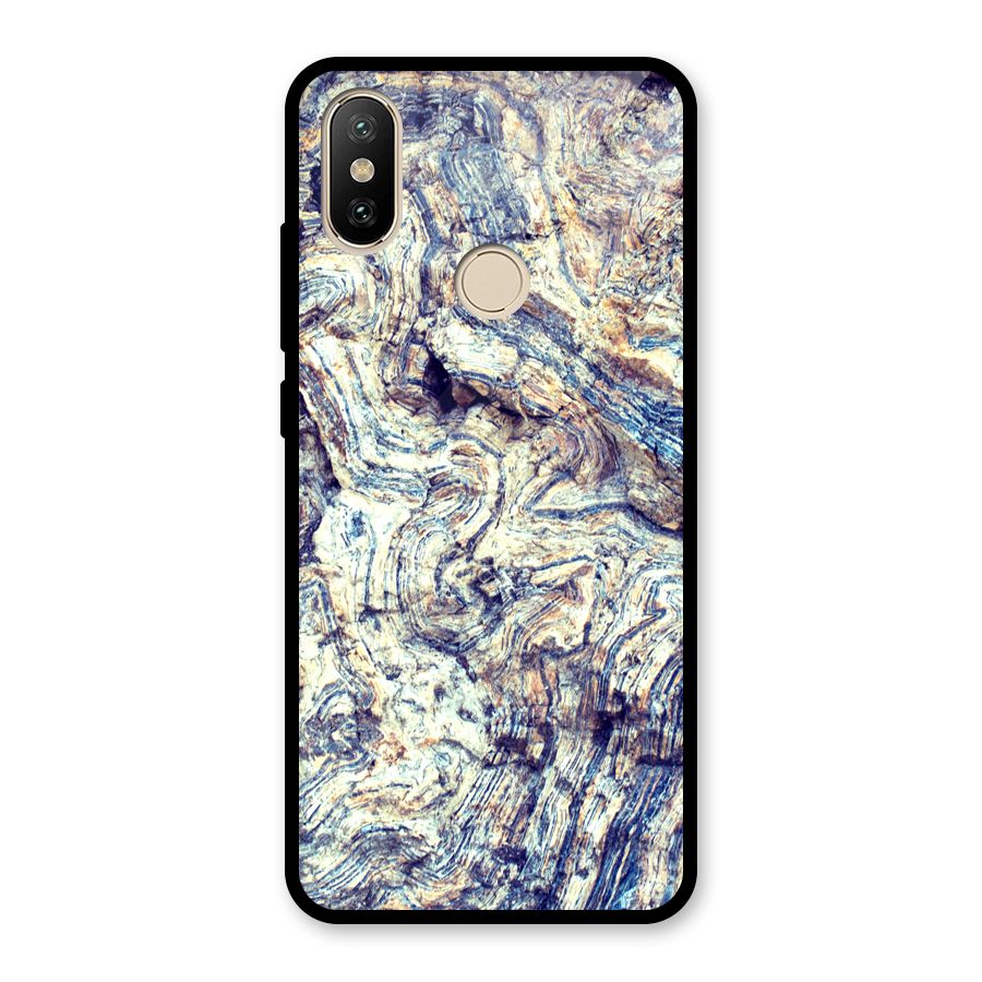 Marble Pattern Glass Back Case for Redmi A1
