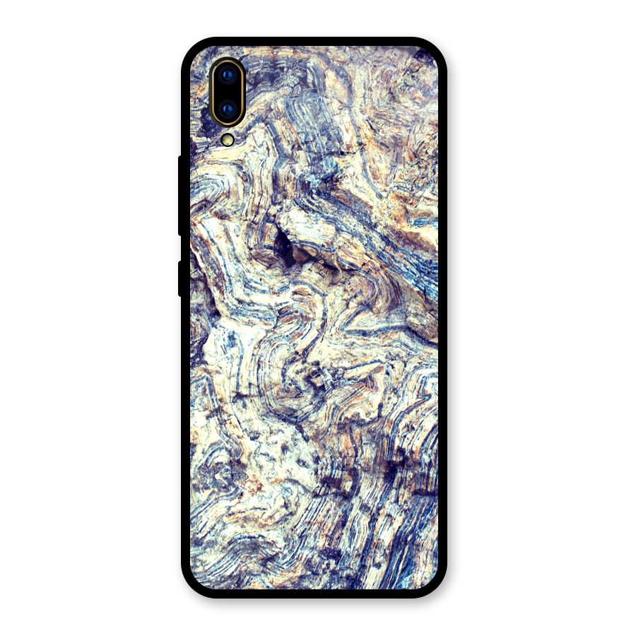 Marble Pattern Glass Back Case for Vivo V11 Pro