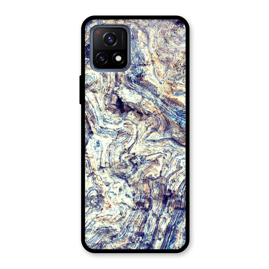 Marble Pattern Glass Back Case for Vivo Y72 5G