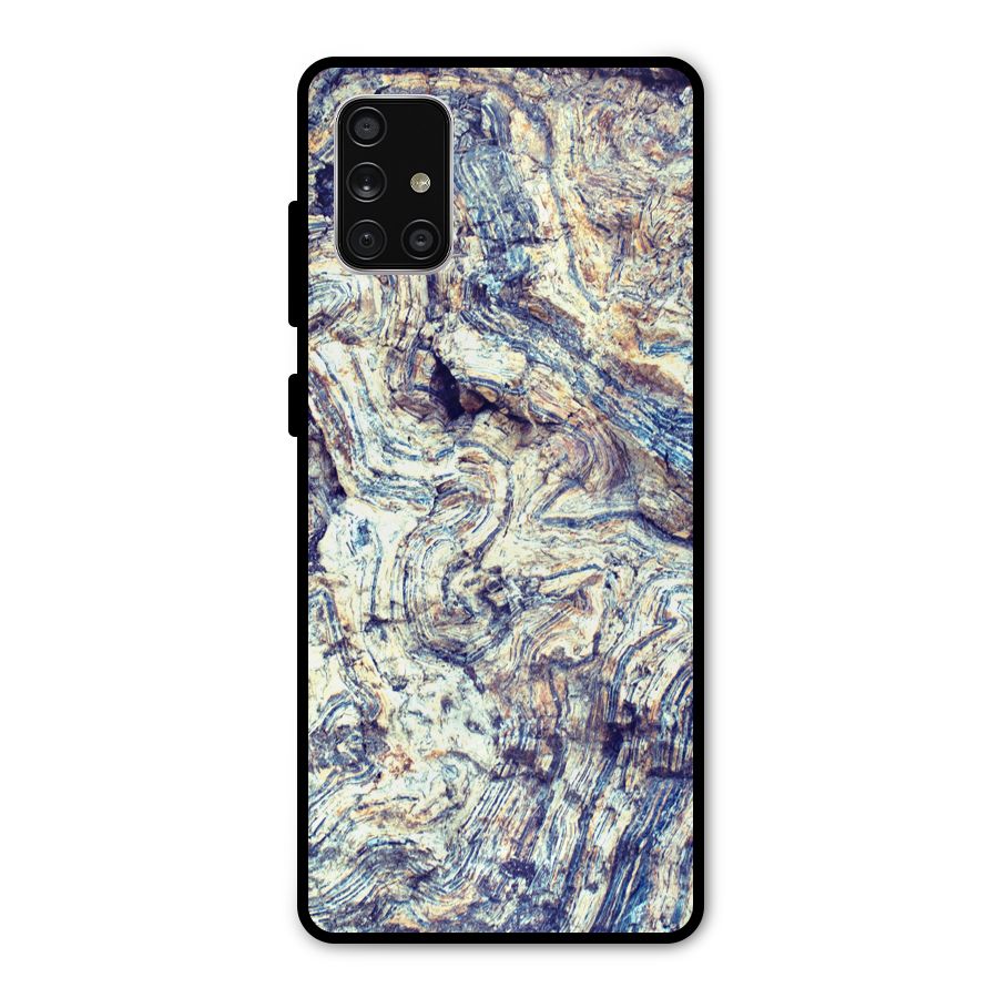 Marble Pattern Metal Back Case for Galaxy A71