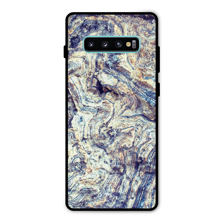 Marble Pattern Metal Back Case for Galaxy S10 Plus
